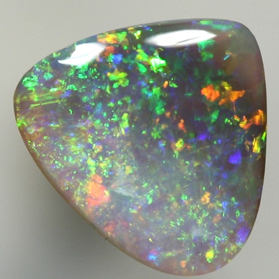 SOLID SEMI BLACK OPAL Sparkling bright orange and greens
